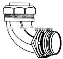 90 Degree Liquid Tight Connector Zinc Elbow Connector thumbnail-1
