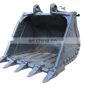 Heavy Duty Machinery Mini Excavator Rock Skeleton Grapple Crusher Small Truck Loader Tractor Bucket With Bucket Tooth thumbnail-2
