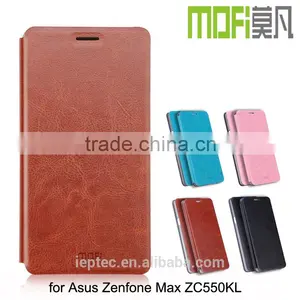 MOFi PU Leather Flip Cover Case for Asus Zenfone Max ZC550KL, Back Case Cover for Asus Zenfone Max thumbnail-1