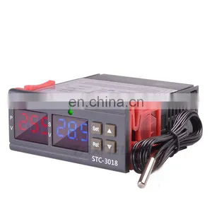 Dual Digital Temperature Controller STC-3018 12V 24V 110-220V Celsius & Fahrenheit Thermoregulator Thermostat Switch thumbnail-1