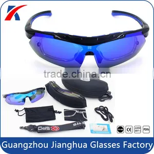 Anti-glare UV400 Outdoor Sports Riding Interchangeable 5 Lens Cycling Sunglasses Quality Choice thumbnail-1