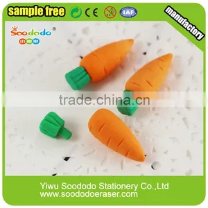 Wholesale Cheap Novelty 3D Shaped Rubber Carrot Eraser thumbnail-3