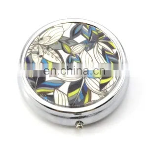 Non Toxic Round Shape Divided Travel Friendly Personalised Pill Dispenser Box thumbnail-2