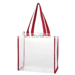 Best Selling Custom Promotional Waterproof Women Tote Transparent PVC Cosmetic Bag thumbnail-1