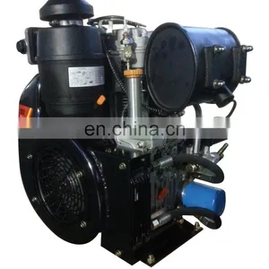 High Quality Air Cooled 2 Cylinders 4 Stroke SCDC Diesel Engine R292 thumbnail-3