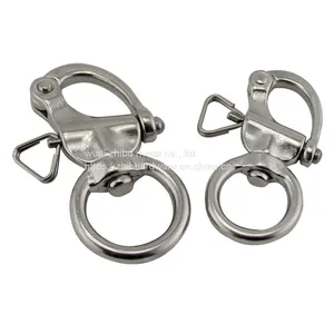 304/316 Stainless Steel Round Swivel Snap Shackle thumbnail-1