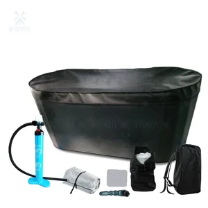 Double Wall Fabric Inflatable Ice Barrel Connecting With Chiller Machine thumbnail-4