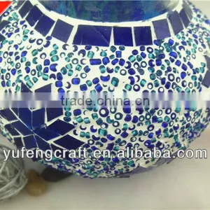 Mosaic Glass Decorative Lantern thumbnail-1