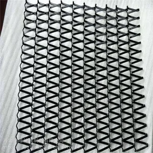 Stainless Stretch Decorative Expanded Spiral Woven Screen Architectural Decorative Spiral Mesh thumbnail-1