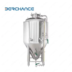 BERCHANCE Stainless Steel Fermentation Tank | Brewery & Biotech Fermenter Vessel With Cooling Jacket 100L–10000L thumbnail-2