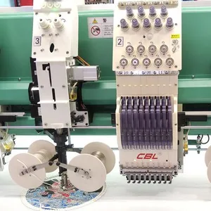CBL High Speed Mluti-Heads Coiling/cording Mixed Flat Computerized Embroidery Machine thumbnail-1