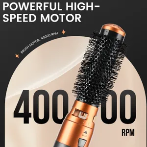 Five in One Hot Air Comb Electric Curling Iron/dry Wet Dual-purpose Automatic Hair Straightening Comb/hair Dryer（Wechat:13510231336） thumbnail-4