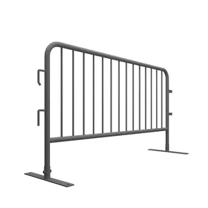 Galvanized Steel Frame Easy-to-assemble Crowd Control Barrier, Suitable for Temporary Fencing at Concert Stages. thumbnail-2