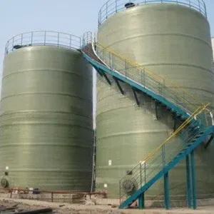 Anti-Corrosion Fiberglass FRP Waste Acid Storage Tank for Waste Acid Recycling Treatment Workshop thumbnail-1