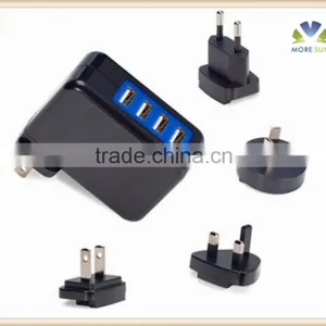 Portable Travel Charger 3.5/4.2A 4 Ports Wall Charger thumbnail-5