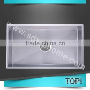 TH-RA3018C Stainless Steel Handmade Sink With CUPC Square Corner Singel Bowls Undermount Sink Kitchen Sink thumbnail-1