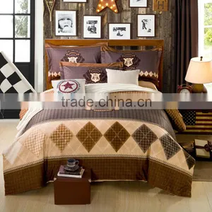 Jacquard European Style Design for Male 4 Pcs Bedding Set thumbnail-2