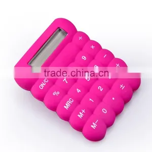 Very Cute 8 Digital Colorful Silicone Eletronic Calculator thumbnail-2