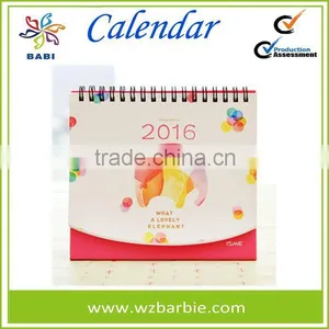 Unique Cute Elephant Spiral Desk Calendar thumbnail-2
