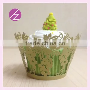 Grape Design Assorted Colours Laser Cut Cupcake Wrappers for Sale DG-29 thumbnail-5