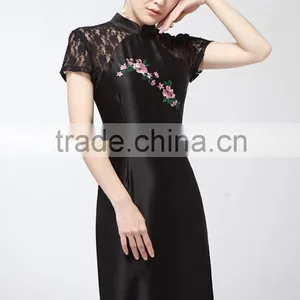 New Fashion Cheongsam Embroidered Dress in Hot Selling thumbnail-1