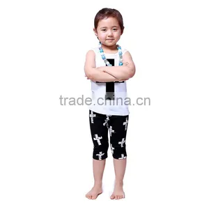 2016 Factory Sale Organic Cotton Apparel Baby Crucifix Outfits Kids Clothing Company Quality Choice thumbnail-2