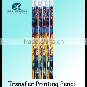 2012 Hot Sales 7inch HB Heat Transfer Printing/printed Tiger Design Office Using Pencil With Eraser thumbnail-1