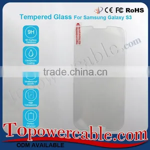 Premium Custom Made Tempered Glass Mobile Phone LCD Screen Protectors For Samsung Galaxy S3 I9300 thumbnail-1