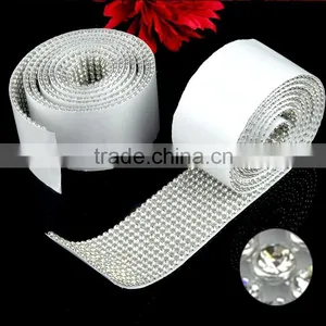 Top Quality Self Adhesive Crystal Stone Trimming With Aluminum Base 10 Rows and 12 Rows for Wholesale thumbnail-2