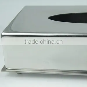 High End Oblong Metal Table Tissue Box thumbnail-5