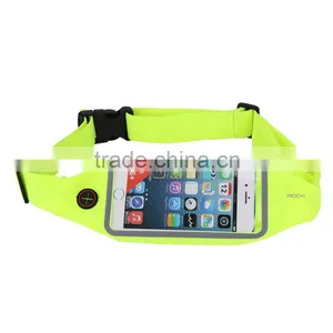 ROCK Original Universal Running Belt Bag Touchable Window Sweatproof Fluorescence Sport Bag for 6inch Mobile Phone thumbnail-1