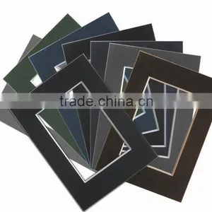 Black Mat for Framing, Pre Cut 8*10" Size Single Mat for Decorative Picture Frames thumbnail-1