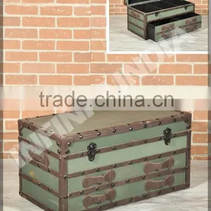 INDUSTRIAL TRUNK, INDUSTRIAL STORAGE TRUNK/BOXES, ANTIQUE INDUSTRIAL FURNITURE thumbnail-1