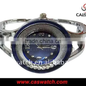 Floating Bead Deep Blue Cuff Watch thumbnail-1