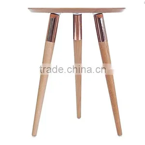 Modern Metal-on-wood Design Phoenix Side Table thumbnail-2
