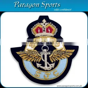 Bullion Badges Hand Embroidered Bullion Navy Badges PS-627 thumbnail-1