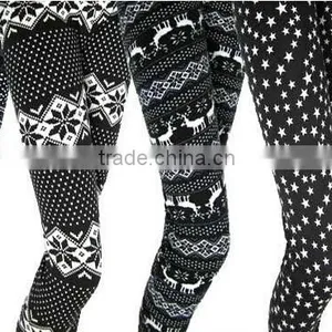 STOCK MANY COLORS AVAILABLE SNOW FLEECE LINED LEGGINGS thumbnail-6