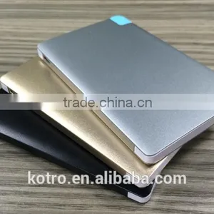 Promotional Gift Metal Aluminum Credit Card Power Bank 2500mAh thumbnail-1
