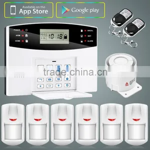 New Arrival LCD Display With Time Clock Intelligent Wireless Home Burglar Security GSM Alarm System thumbnail-1