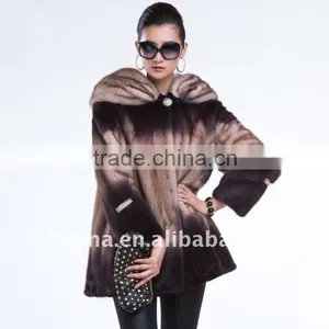 New Women's Fashionable Mink Coat thumbnail-1