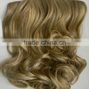 16'' Soft Waves Clip in Remy Hair Extension thumbnail-1