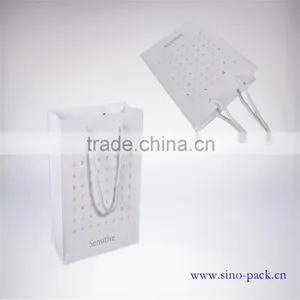 Flat Custom Logo Printed Karft Paper Handle Bags thumbnail-1