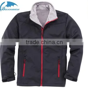 Factory Price Wholesale Mens Blank Jackets Water Repellent Soft Shell Jacket thumbnail-1