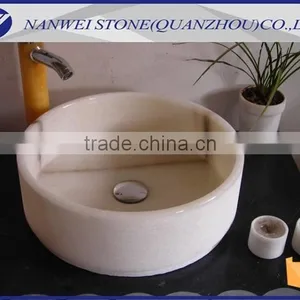 Online Booking White COLOR Stone Wash Basin in Bathroom and Home Products OF CUSTOM SIZE IN thumbnail-1