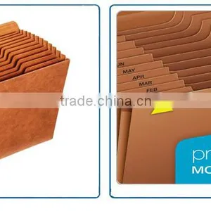Manufacturing Decorative 19 Pockets Kraft Paper Expanding File Folders thumbnail-5