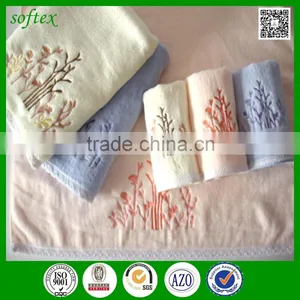 Factory Supplier Solid Color Promotional Bath Towels Embroidery thumbnail-2