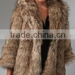2016 New Design Hot Sale Elegant Women'S Faux Fur Coat Quality Choice thumbnail-3
