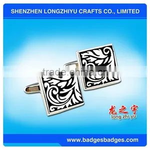 Cheap Enamel Fashion Cuff Links With Agate Color Cufflink thumbnail-1