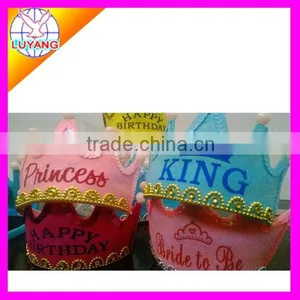 2015 New Party Hat Princess Hat Happy Birthday Hat Crown With Led Light With Music thumbnail-1