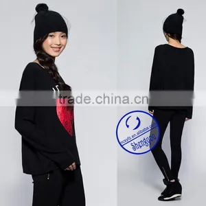 2015 China Manufacturer Custom Long Sleeve Women t Shirt Printing Wholesale Quality Choice thumbnail-2